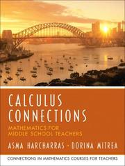 Cover of: Calculus connections: connecting middle school and college mathematics (CM)²