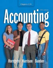 Cover of: Accounting 1-18 and Integrator CD (6th Edition)