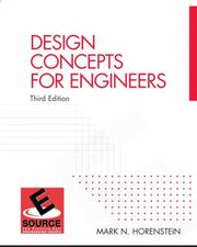 Cover of: Design Concepts for Engineers (3rd Edition) (ESource Series) by Mark N. Horenstein, Mark N. Horenstein