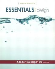 Cover of: Essentials for Design Adobe(R) InDesign(R) CS-Level 1 (Essentials for Design) | Robin B. McAllister