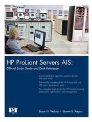 Cover of: HP ProLiant Servers AIS by Bryan Weldon