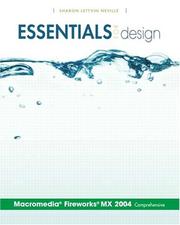 Essentials for Design Macromedia(R) Fireworks(R) MX 2004-Comprehensive (Essentials for Design) by Sharon Neville