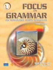 Cover of: Focus on Grammar 1 (3rd Edition) by Irene E. Schoenberg, Jay Maurer