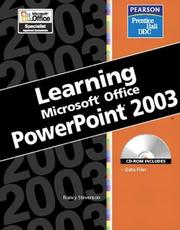 Cover of: Learning Series (DDC): Microsoft  Office PowerPoint 2003 (DDC Learning Series) by Nancy Stevenson, Sue Plumley