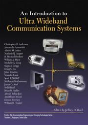 Cover of: An Introduction to Ultra Wideband Communication Systems (Prentice Hall Communications Engineering and Emerging Technologies Series)