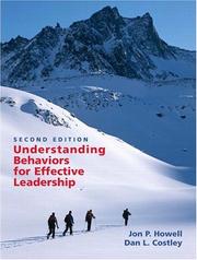 Cover of: Understanding Behaviors for Effective Leadership (2nd Edition)
