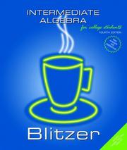 Cover of: Intermediate Algebra (4th Edition) (Blitzer Hardback Series) by Robert Blitzer