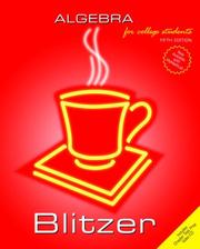 Cover of: Algebra for College Students (5th Edition) (Blitzer Hardback Series)