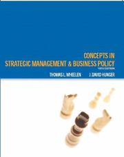 Cover of: Strategic management and business policy.