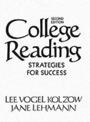 Cover of: College reading: strategies for success