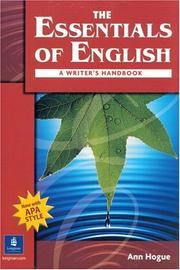 Cover of: The essentials of English: a writer's handbook