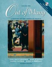 Cover of: Out of Many by John Mack Faragher, Susan H. Armitage, Mari Jo Buhle, Daniel Czitrom