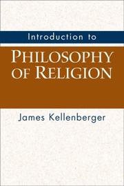 Cover of: Introduction to Philosophy of Religion | James Kellenberger