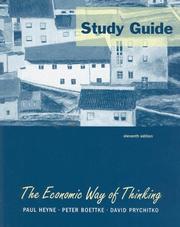 Cover of: Economic Way of Thinking by David L. Prychitko