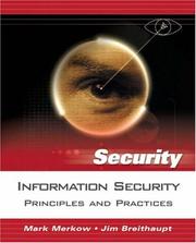 Cover of: Principles of information security by Mark S. Merkow