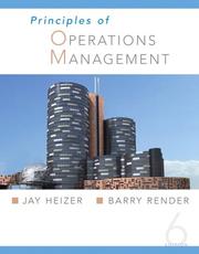 Cover of: Principles Of Operations Management and Student CD (6th Edition) | Jay Heizer
