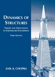 Cover of: Dynamics of Structures (3rd Edition) (Prentice-Hall International Series in Civil Engineering and Engineering Mechanics)