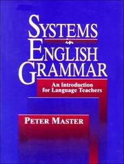 Cover of: Systems in English grammar: an introduction for language teachers