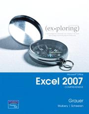 Cover of: Exploring Microsoft Office Excel 2007 Comprehensive (Exploring) by Robert T. Grauer, Judy Scheeren