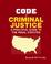 Cover of: Code of Criminal Justice