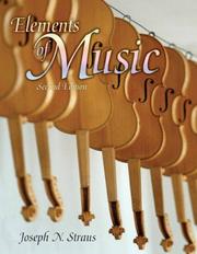 Cover of: Elements of Music