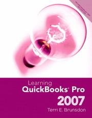 Cover of: Learning Quickbooks Pro 2007 by Terri Brunsdon