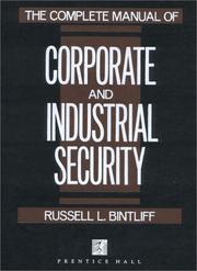 Cover of: The complete manual of corporate and industrial security