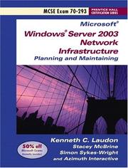 Cover of: Windows 2003 Server Network and Server OS 70-291 with Sticker Package (Prentice Hall Certification Series)
