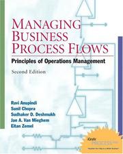 Cover of: Managing Business Process Flows: Principles of Operations Management w/ Student CD (2nd Edition)