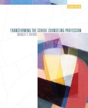 Cover of: Transforming the school counseling profession