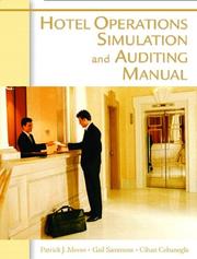 Cover of: Hotel operations simulation and auditing manual
