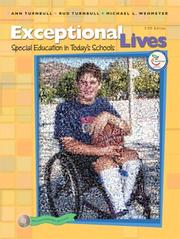 Cover of: Exceptional Lives by Ann Turnbull, H. Rutherford Turnbull, Michael L. Wehmeyer
