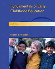 Cover of: Fundamentals of early childhood education by George S. Morrison
