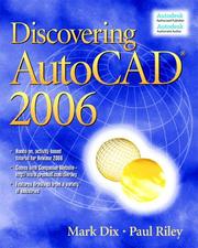 Cover of: Discovering AutoCAD 2006 by Mark Dix