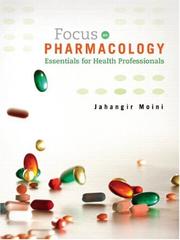 Cover of: Focus on Pharmacology by Jahangir Moini, Jahangir Moini