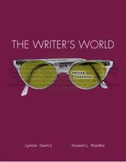 Cover of: The Writer's World: Editing Handbook (Writer's World)