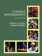 Cover of: College Mathematics (7th Edition) by Cheryl Cleaves, Margie Hobbs