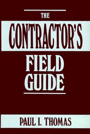 Cover of: The contractor's field guide