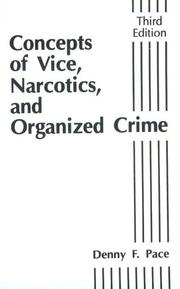 Cover of Concepts of vice, narcotics, and organized crime