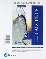 Cover of: Thomas' Calculus, Single Variable, Books a la Carte Edition