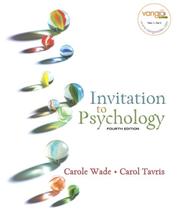 Cover of: Invitation to Psychology (4th Edition) (MyPsychLab Series) by Carole Wade, Carol Tavris