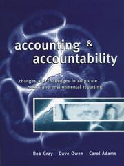 Cover of: Accounting and accountability