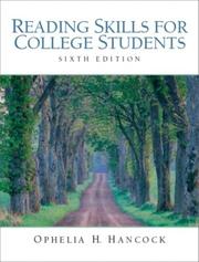 Cover of: Reading Skills for College Students, Sixth Edition by Ophelia H. Hancock