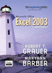 Cover of: Exploring Microsoft Excel 2003 Comprehensive and Student Resource CD Package (Exploring Series) by Robert T. Grauer, Maryann Barber