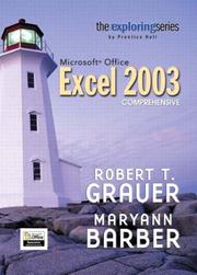 Cover of: Exploring Microsoft Excel 2003 Comprehensive and Student Resource CD Package (Exploring Series) by Robert T. Grauer, Robert T. Grauer, Maryann Barber