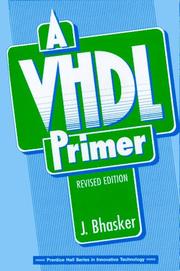 Cover of: VHDL Primer, A: Revised Edition