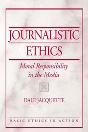 Cover of: Journalistic Ethics by Dale Jacquette