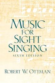 Cover of: Music for Sightsinging