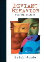 Cover of: Deviant Behavior (7th Edition) by Erich Goode