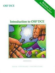 Cover of: OSF DCE Introduction to OSF, DCE Release 1.1 by Open Software Foundation, Open Software Foundation